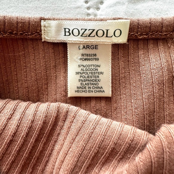 Bozzolo One Shoulder Brown Tank Top/Crop Great Condition - Size L - Picture 2 of 2